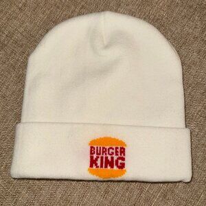 NEW - RARE & Unique Burger King  White Beanie